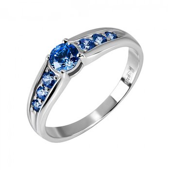 КАБЛУЧКА З СИНІМ КАМІННЯМ SWAROVSKI ХАЛЛАРІ