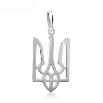 КУЛОН СРІБНИЙ ГЕРБ УКРАЇНИ