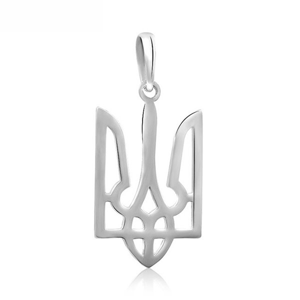 КУЛОН СРІБНИЙ ГЕРБ УКРАЇНИ