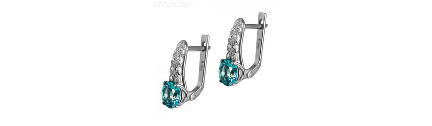 Серьги с камнями Swarovski купить